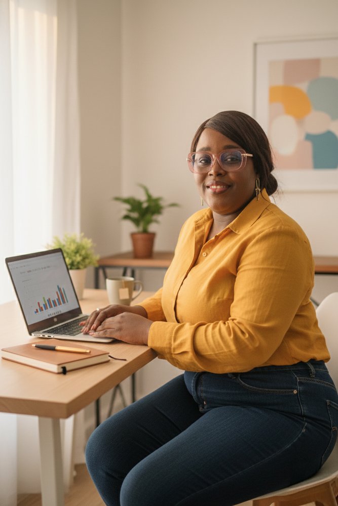 Liliane Mpako analysing data